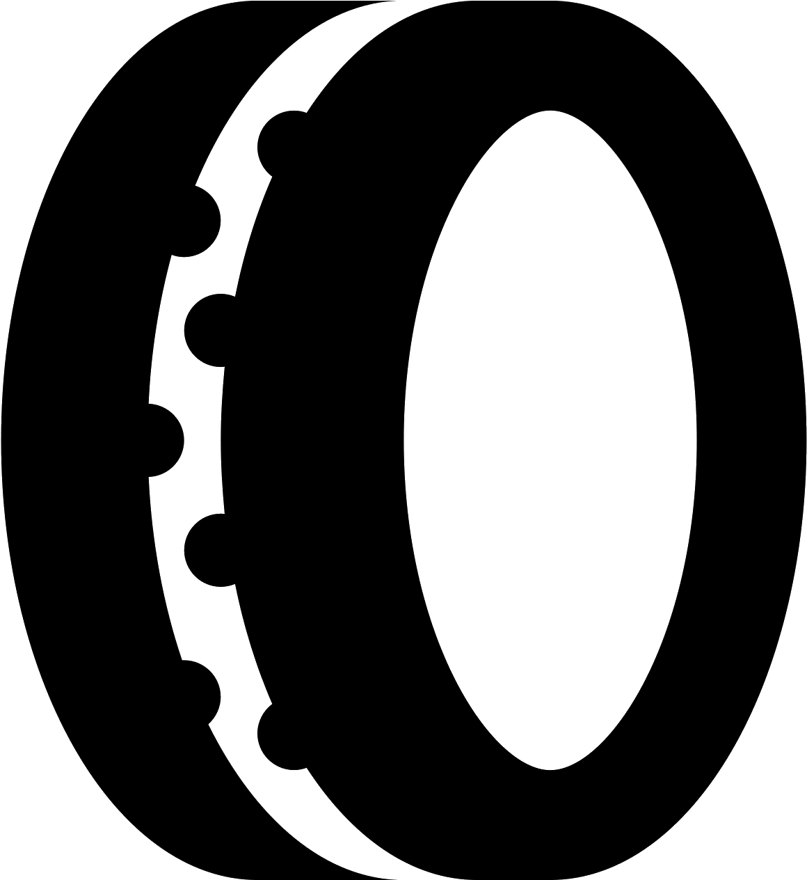 The Icon Is A Simplified Depiction Of A Car Tire - Tire Free Icon, HD Png Download PNG image with a transparent background, free high-resolution download