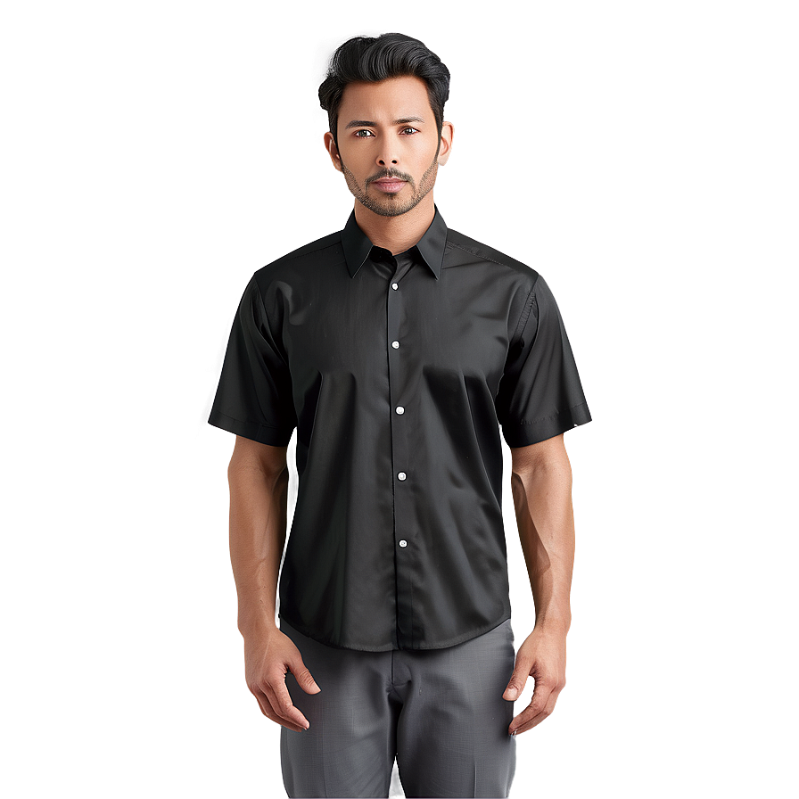 Black Silk Shirt Png 05252024