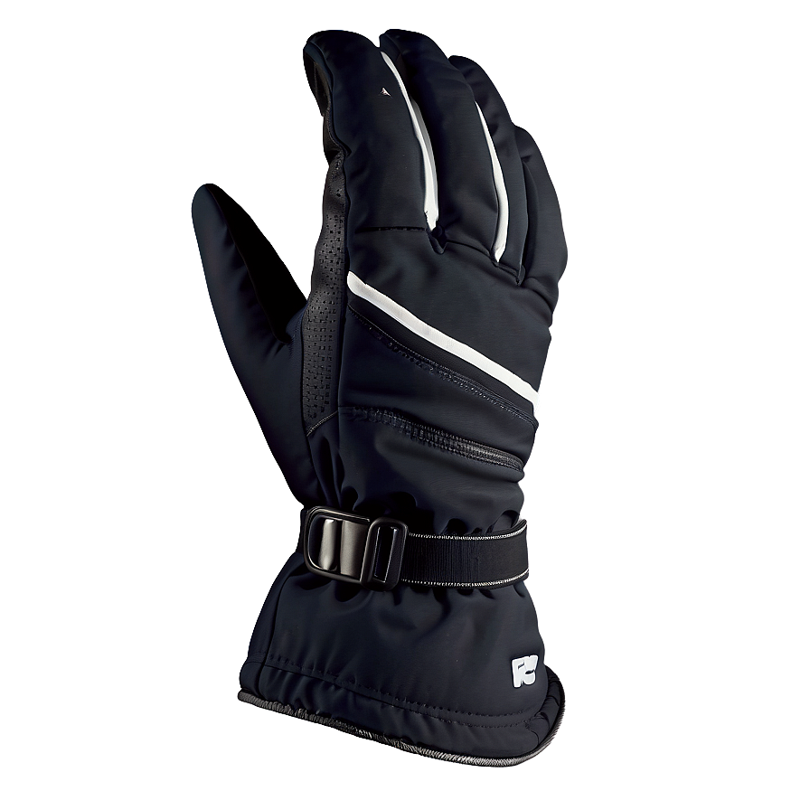 Black Skiing Gloves Png Jor54