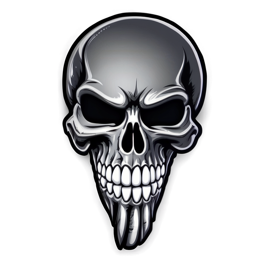 Black Skull Emblem Png 06202024