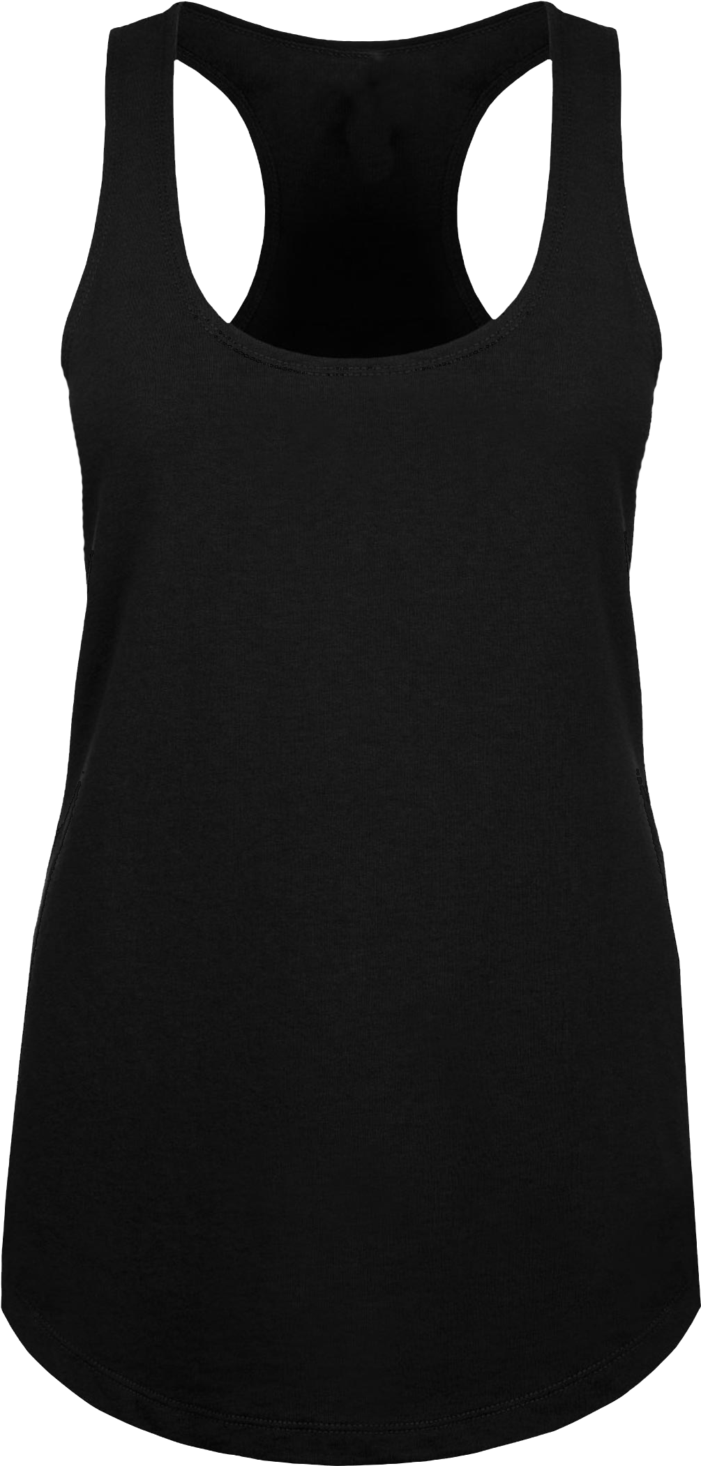 Womens Blank Black Tank Top Front And Back, HD Png Download PNG with transparent background