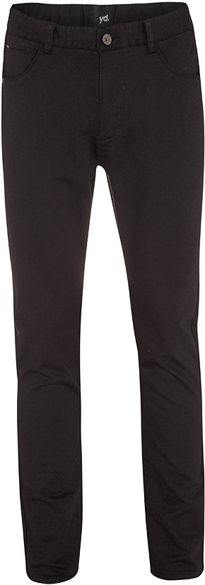 Black Slim Fit Pants PNG with transparent background