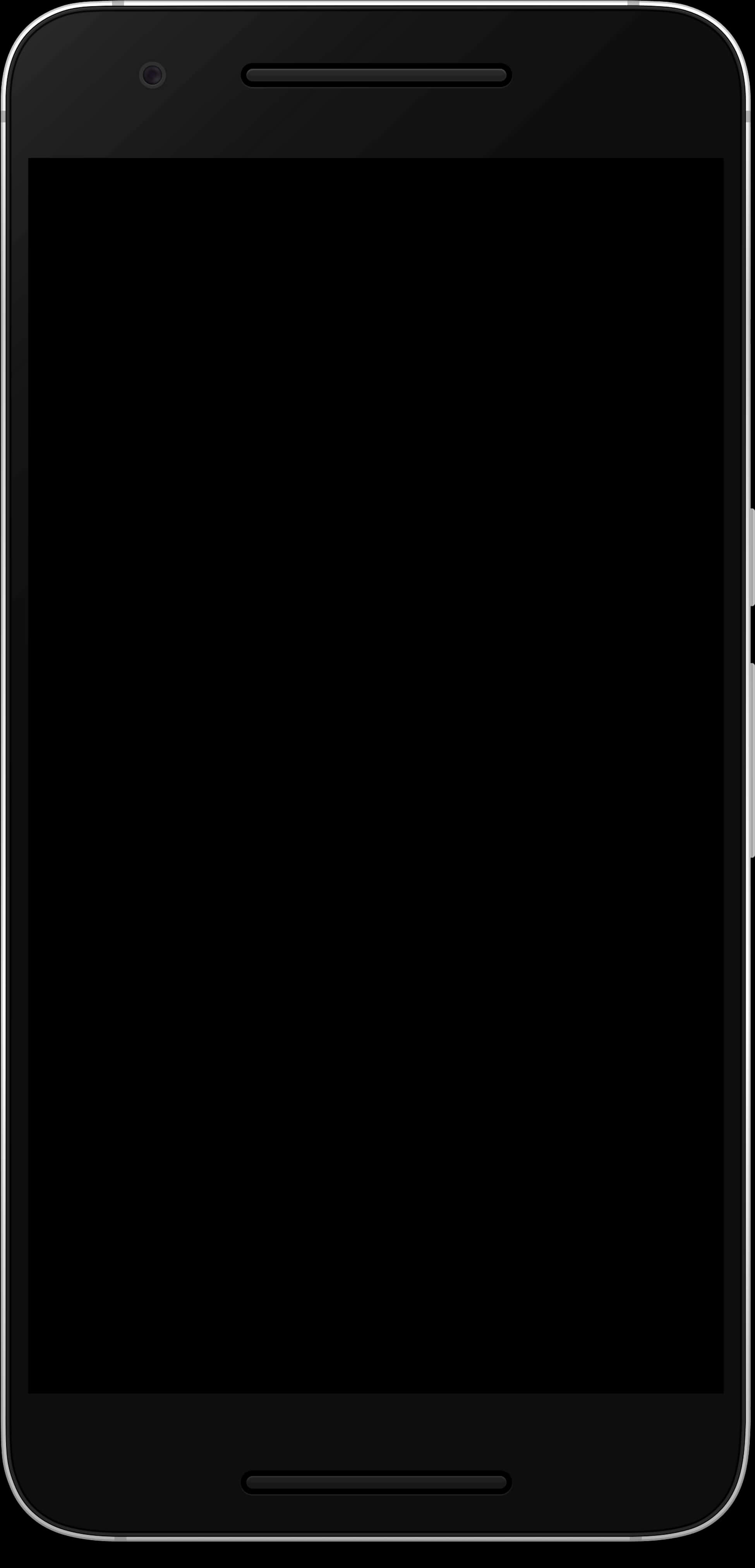 Black Smartphone Blank Screen