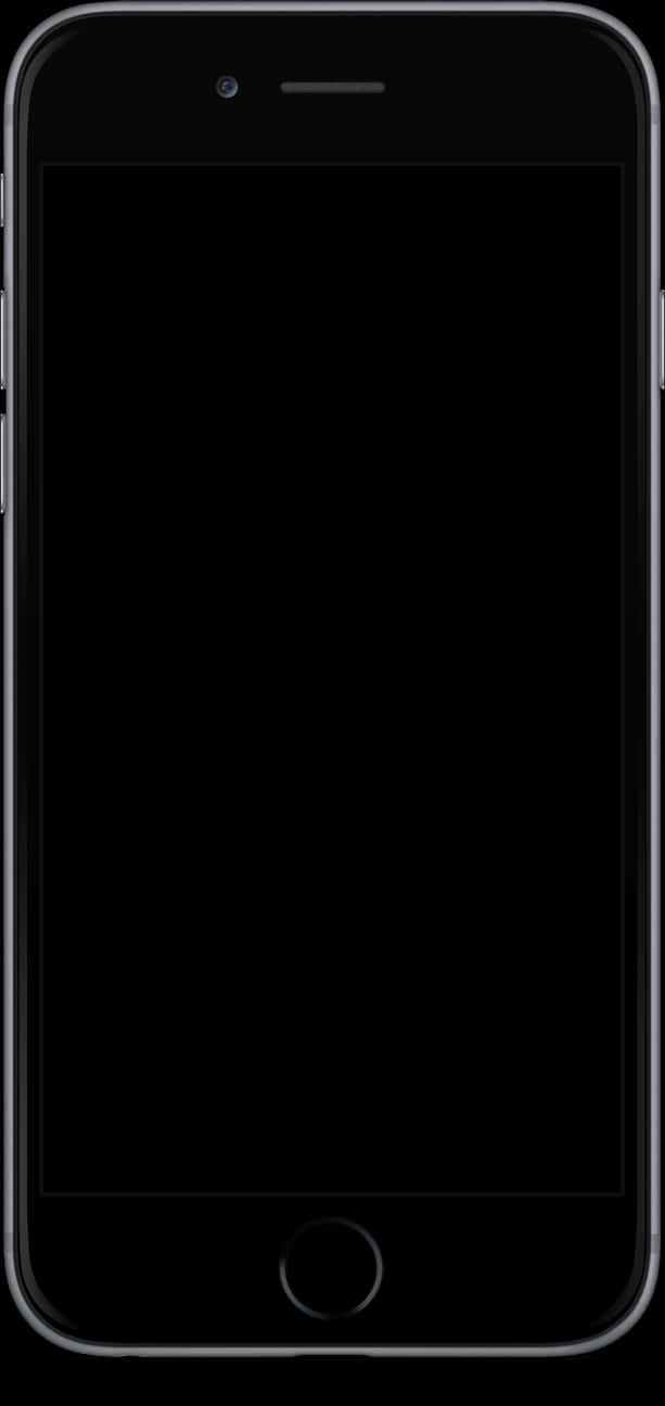 Black Smartphone Front View