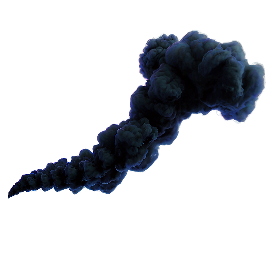 Black Smoke Gust Png Dym