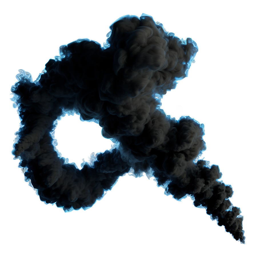 Black Smoke Swirls PNG 05252024 PNG with transparent background