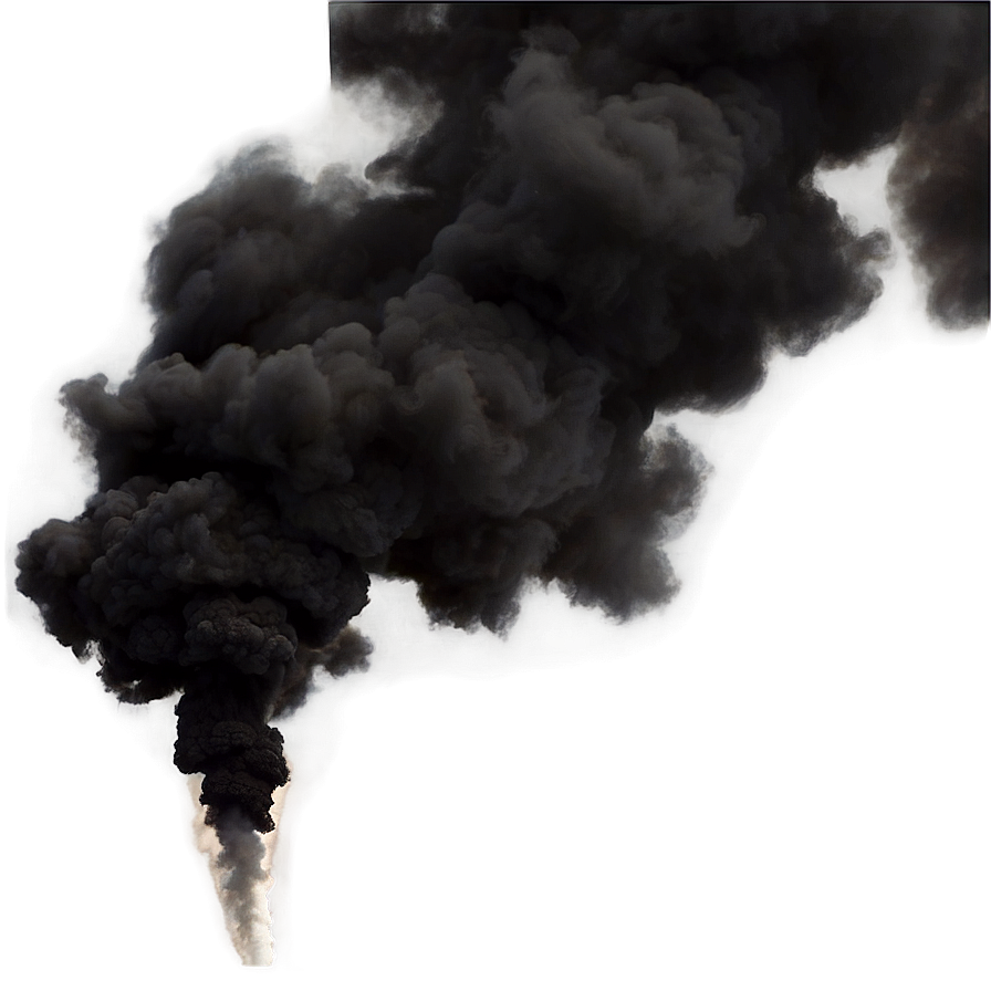 Black Smoke Trail Png 05252024