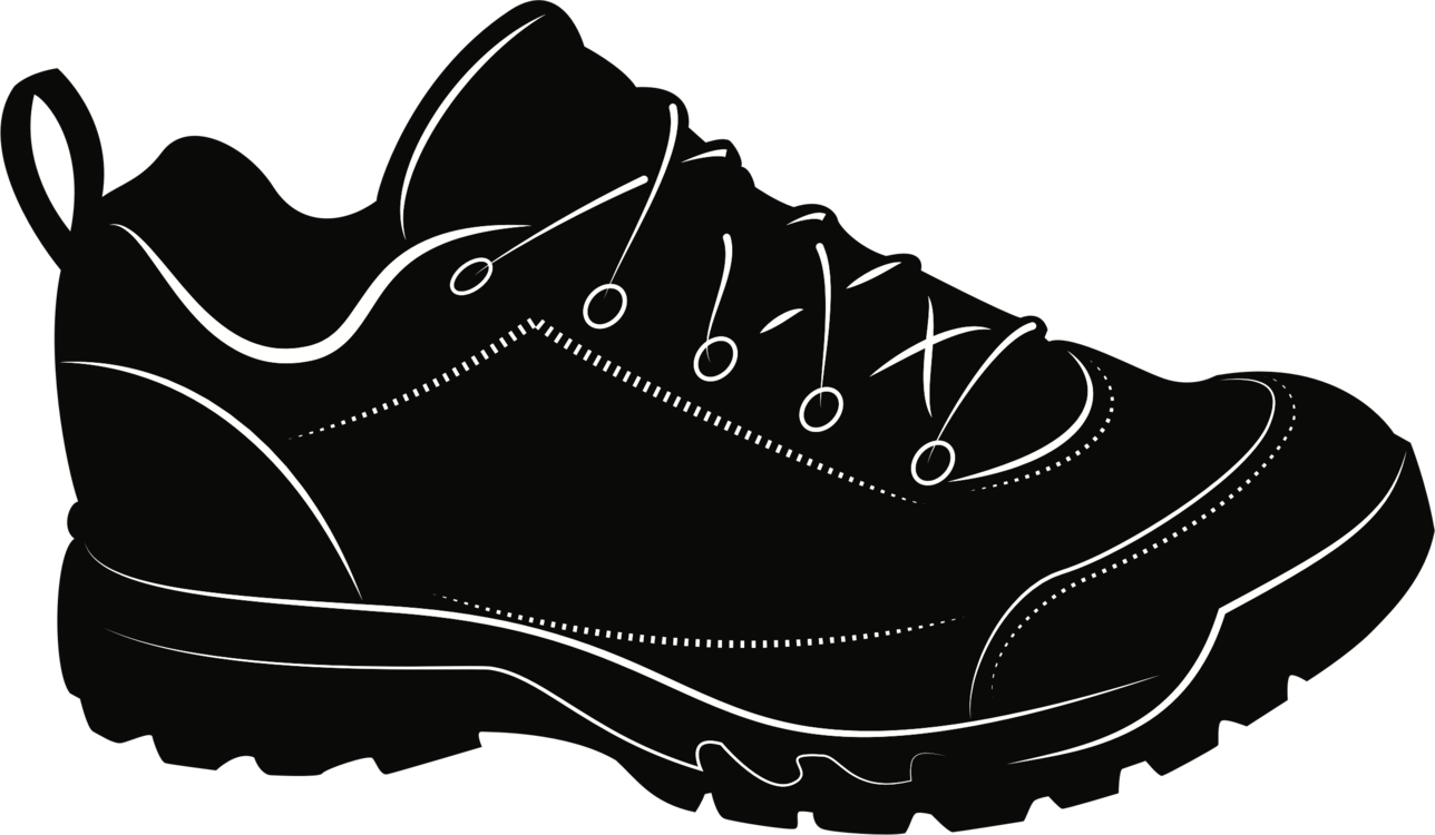 Walking Shoe,monochrome Photography,cross Training - Black Shoe Clip Art, HD Png Download PNG with transparent background