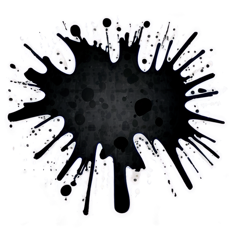 Black Splatter Graffiti Element Png 06262024