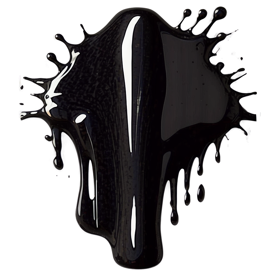 Black Splatter Paint Drip Png Rsn8