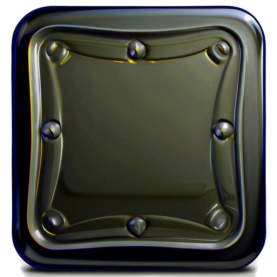 Black Square Icon Png 06112024