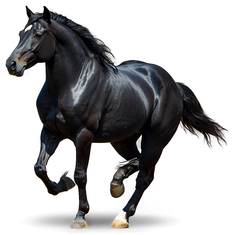 Black Stallion Horse Png 05032024