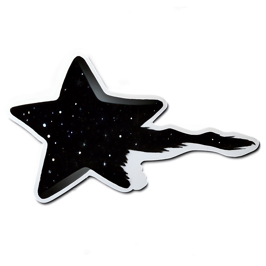 Black Star Sticker Png Xyd