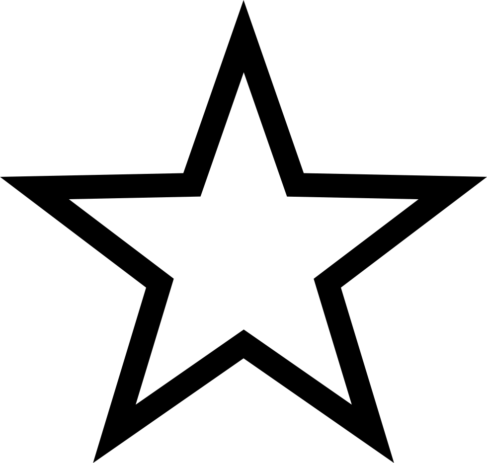 Transparent Star Doodle Png - Star Clipart Black And White, Png Download PNG with transparent background