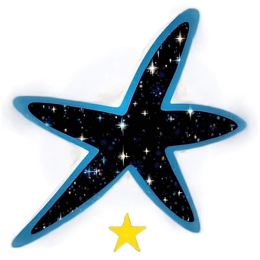 Black Stars Cosmic Beauty Png 90