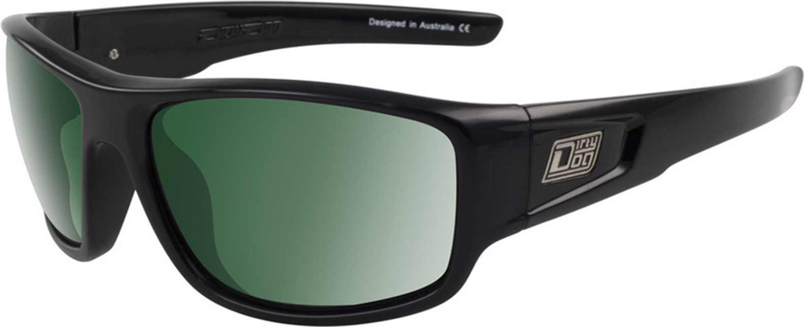 Black Sunglasses Green Lenses