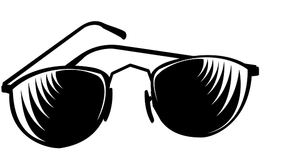 Black Sunglasses Vector Illustration