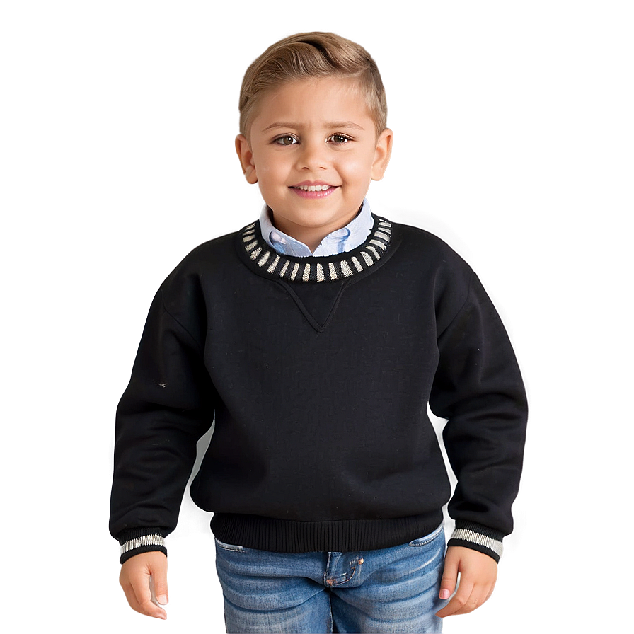 Black Sweater For Boys Png Rot