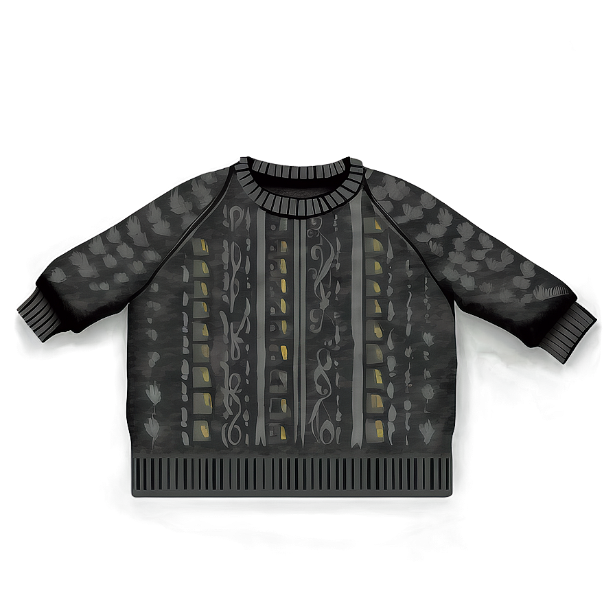 Black Sweater For Fall Png 50 Image