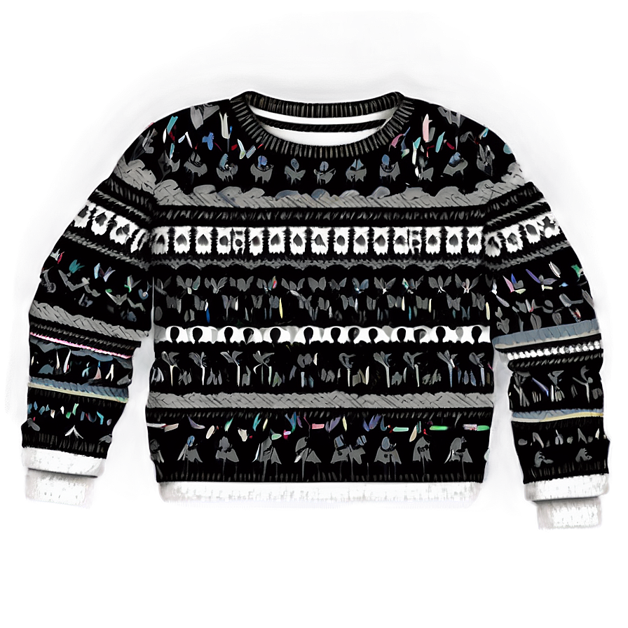 Black Sweater Pattern Png 88 Image