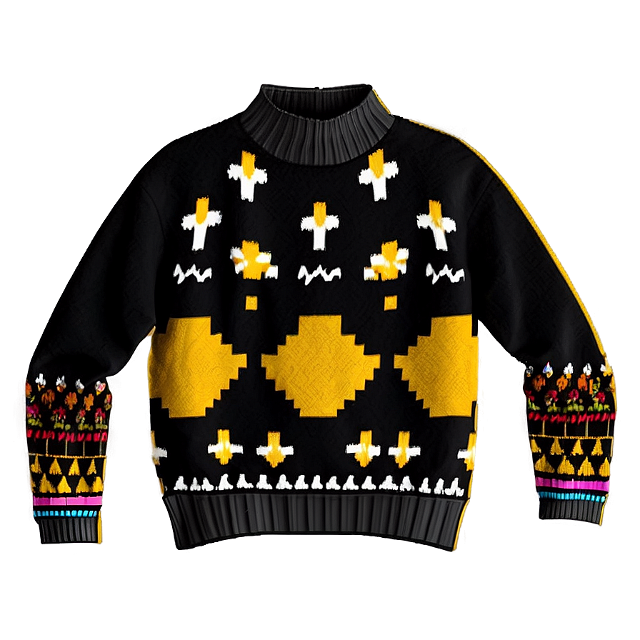 Black Sweater Pattern Png Bfc Image