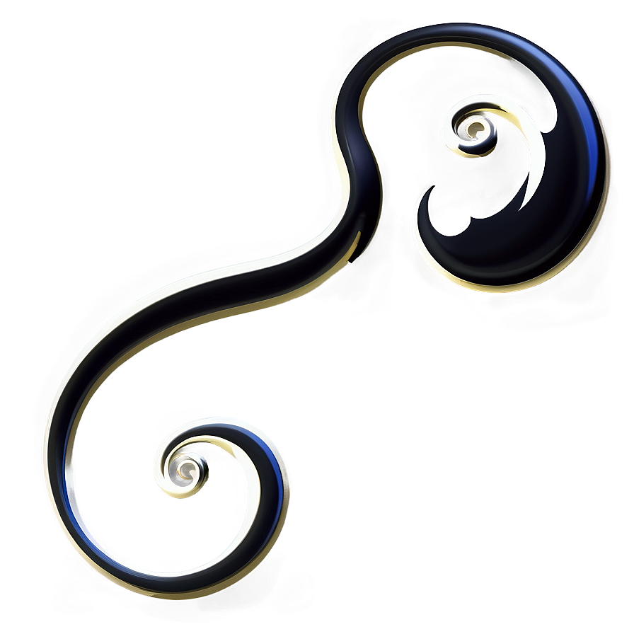 Black Swirl Decorative Element Png 71