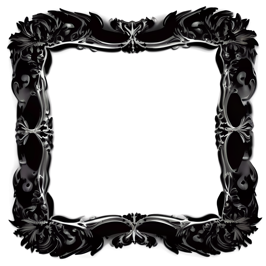 Black Swirl Frame Png 97