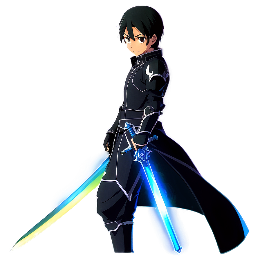 Black Swordsman Kirito PNG bpu PNG with transparent background