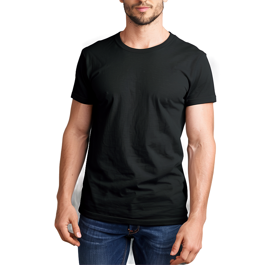 Black T Shirt Under Shirt Png 33