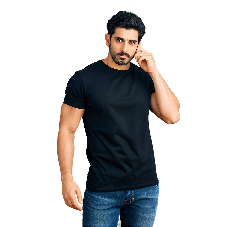 Black T Shirt With Quote Png 05252024