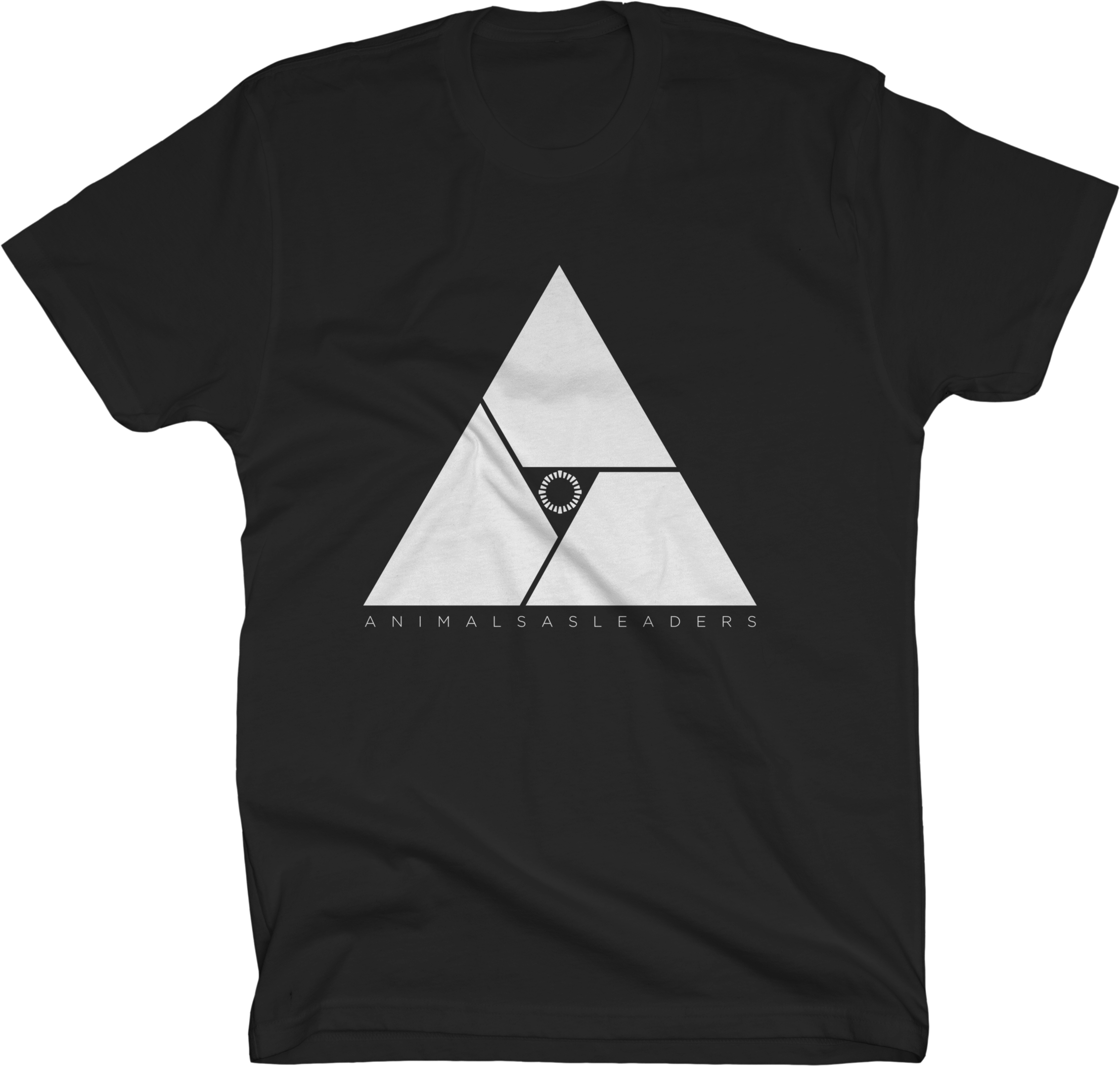 Black T Shirtwith White Triangle Graphic