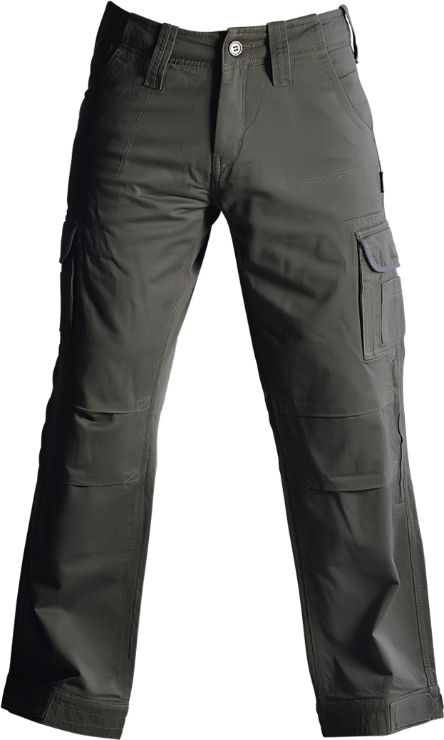 Black Tactical Cargo Pants PNG image with a transparent background, free high-resolution download