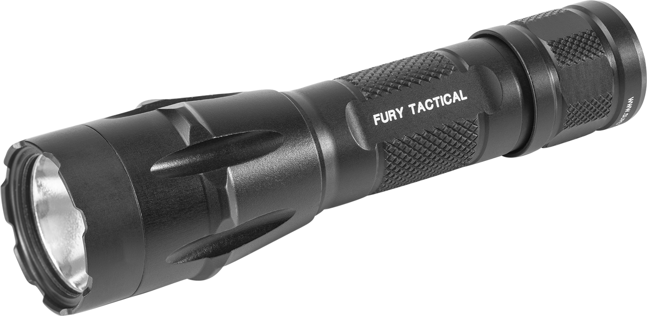 Black Tactical L E D Flashlight