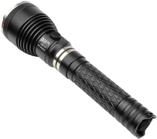 Black Tactical L E D Flashlight