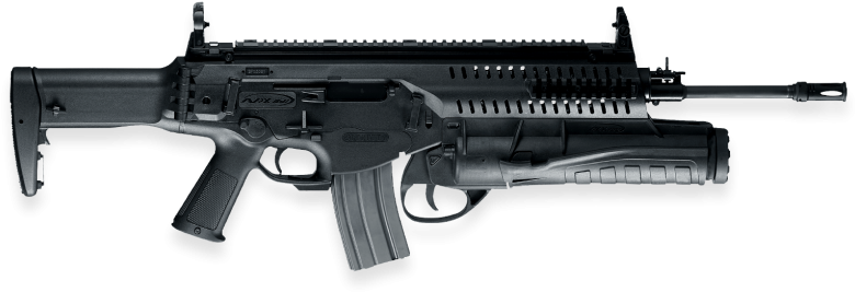 Black Tactical Rifle Isolated