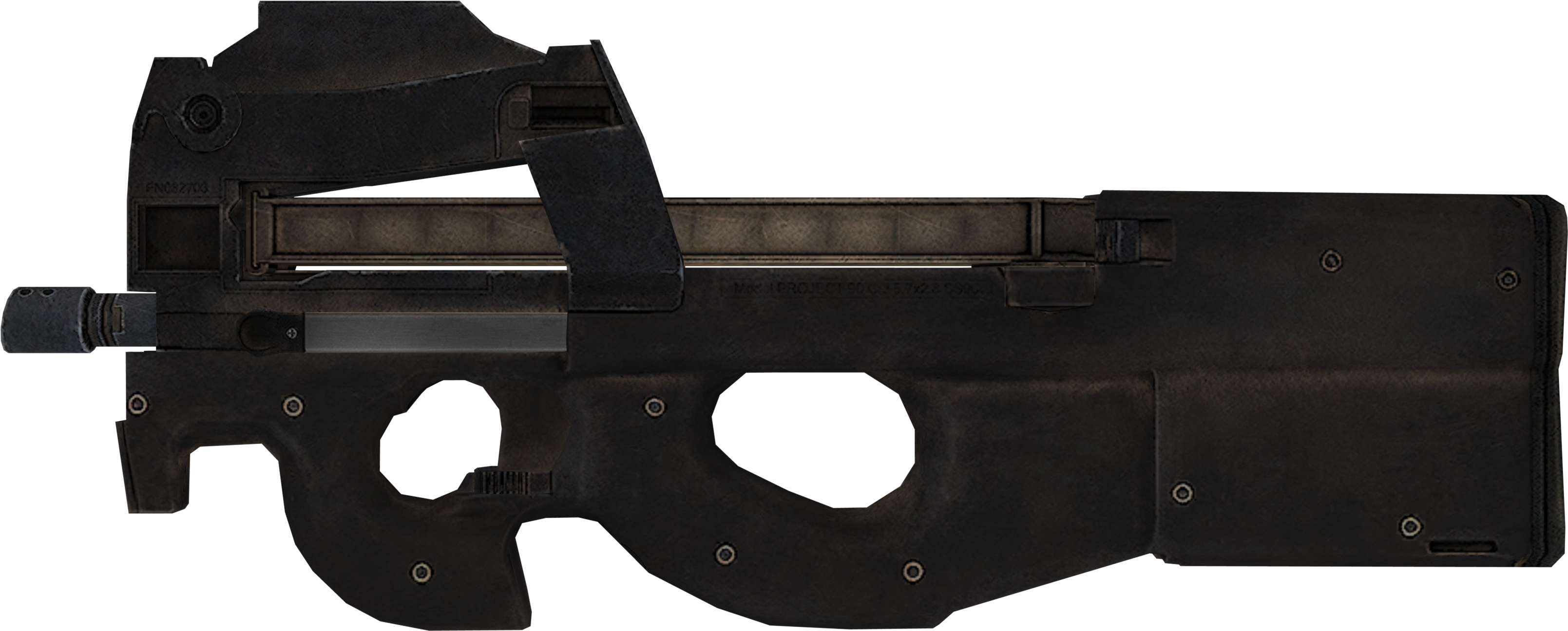 Black Tactical Submachine Gun