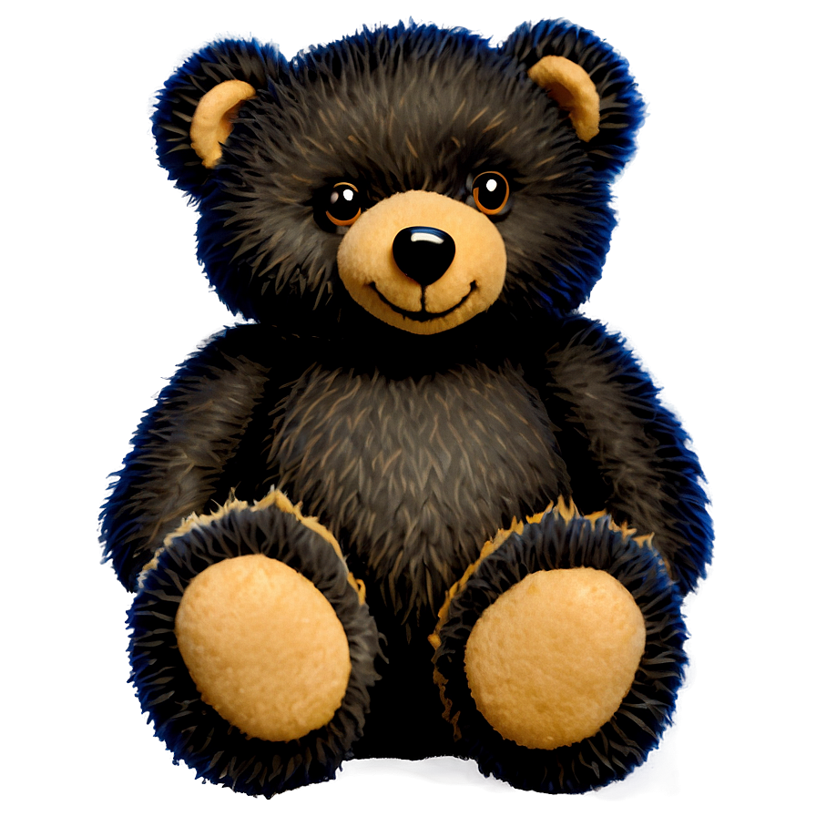 Black Teddy Bear PNG roo PNG with transparent background