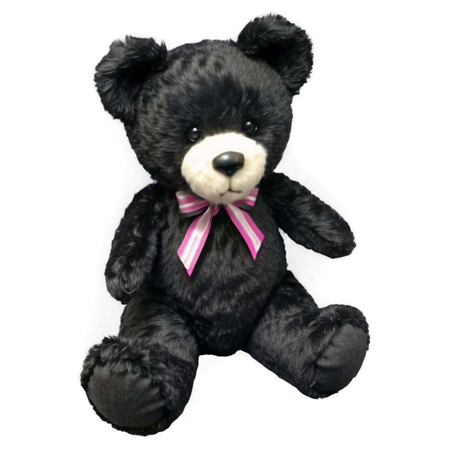 Black Teddy Bear PNG scl PNG with transparent background