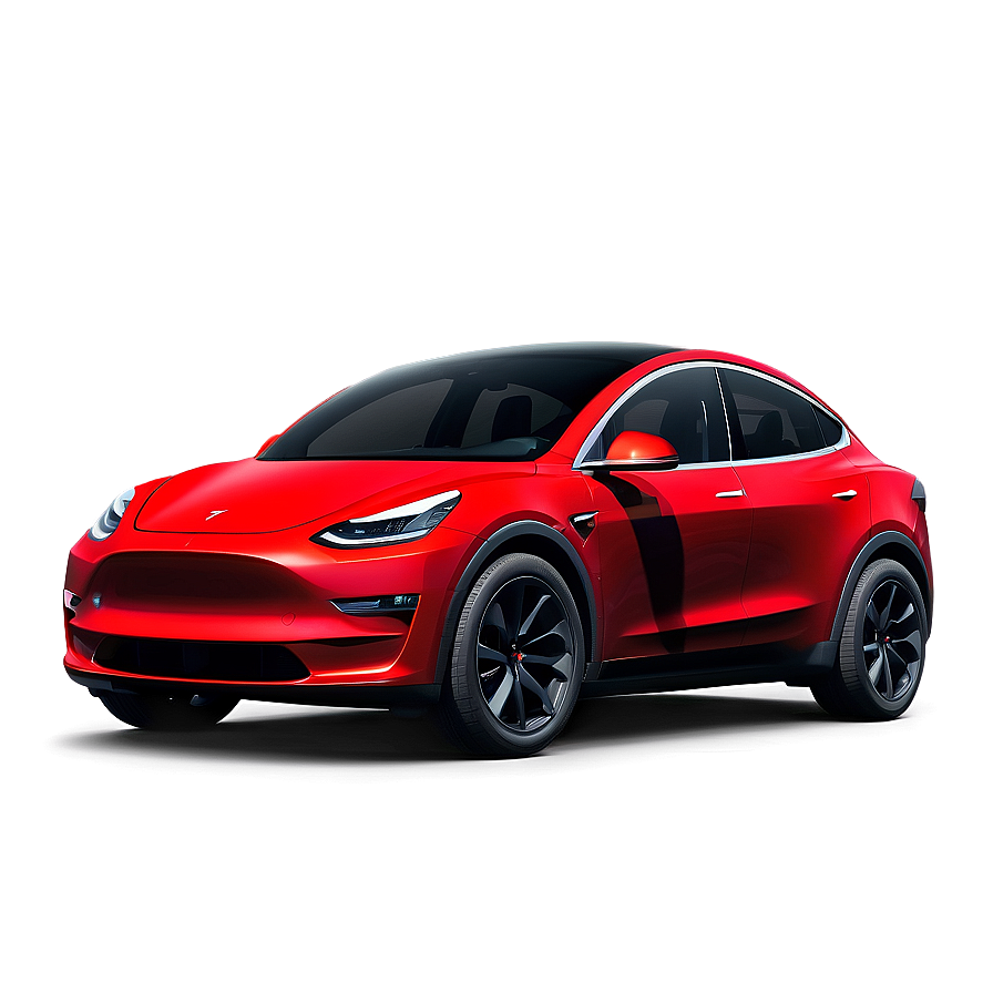 Black Tesla Model Y In Motion Png 06212024