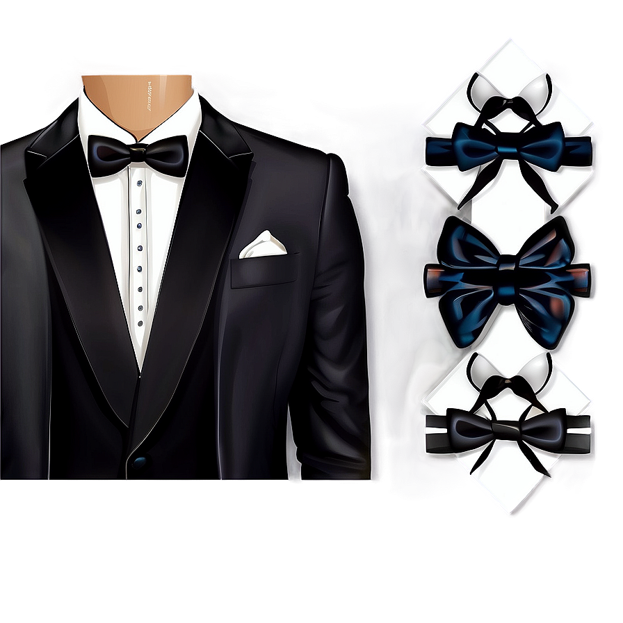 Black Tie Invitation Design Png 37