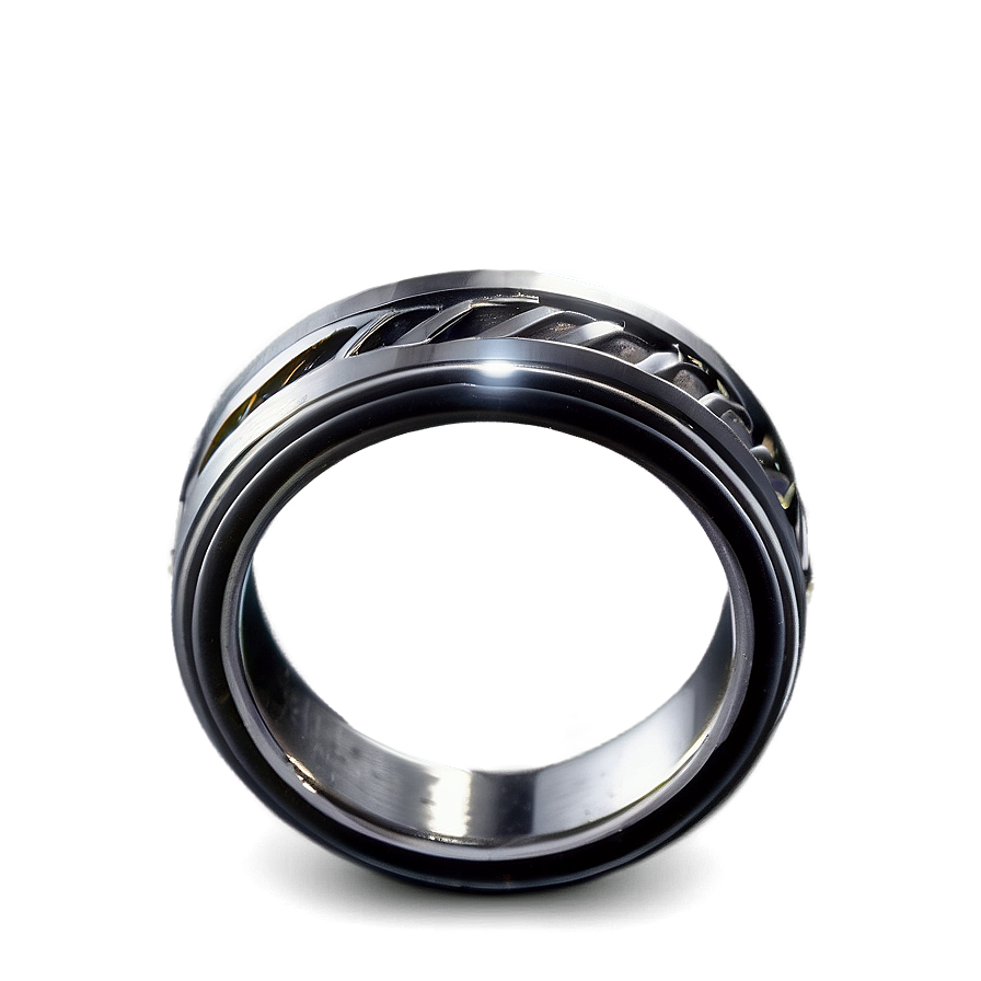 Black Titanium Rings Png Usx46