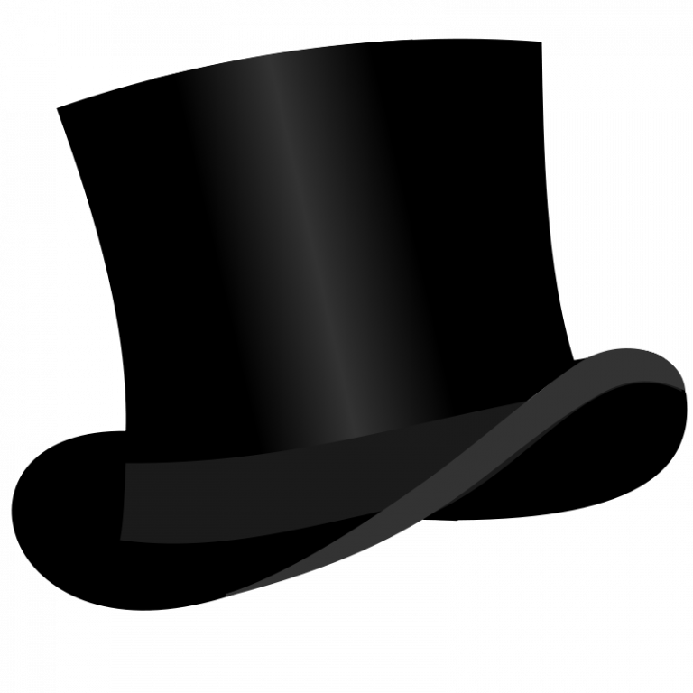 Black Top Hat Illustration