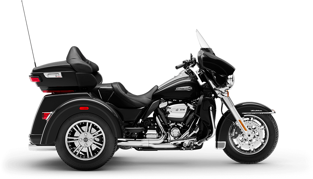 Black Touring Motorcycle