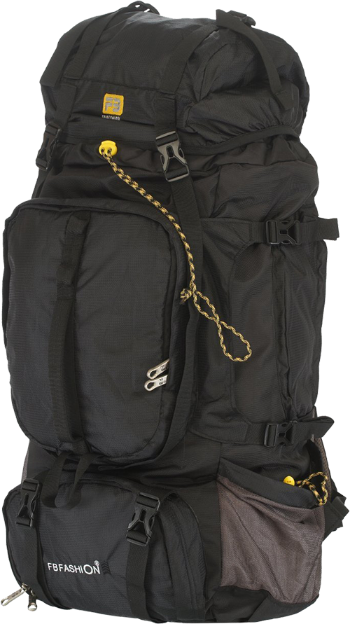 Black Travel Backpack Adventure Gear