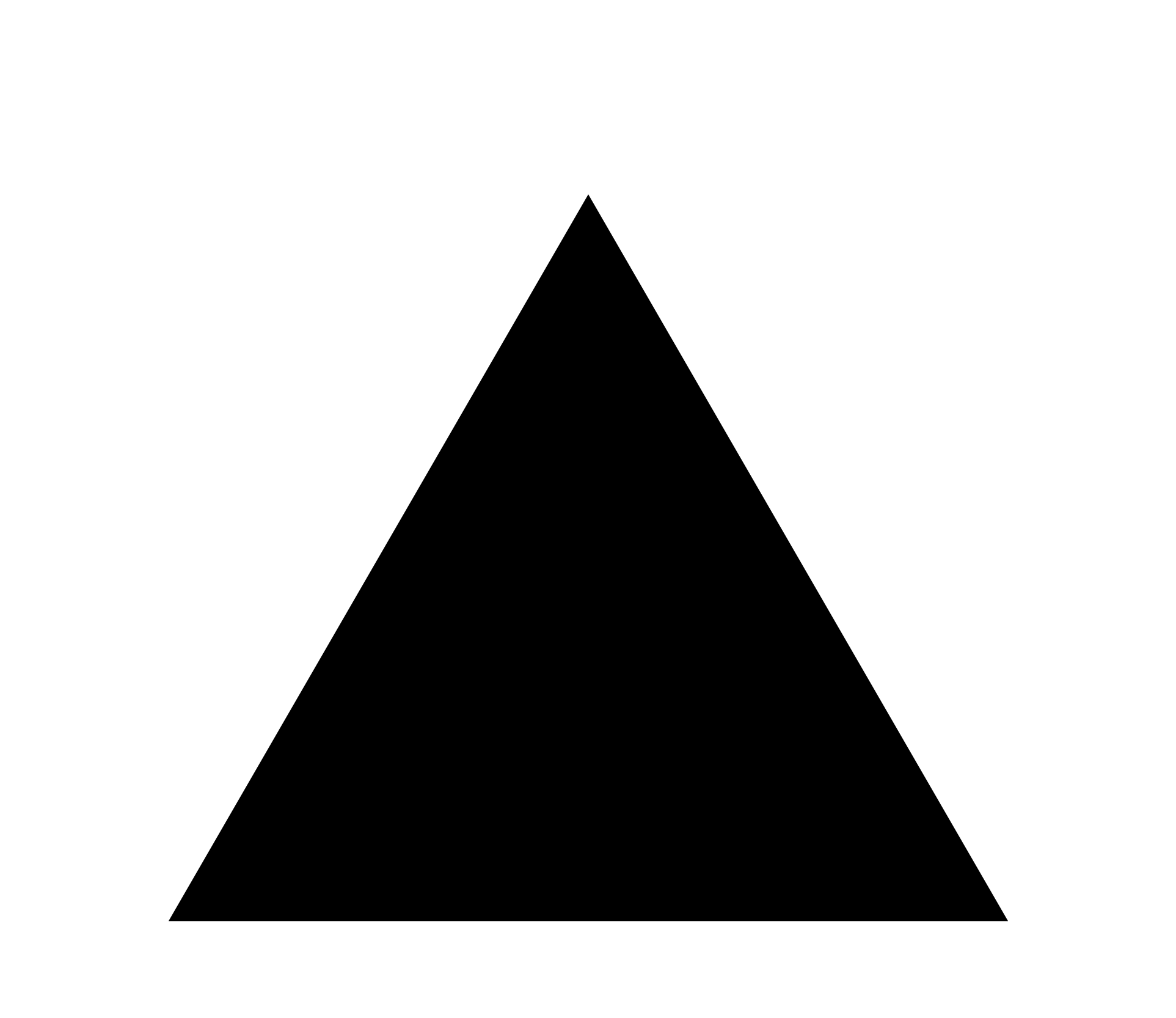 Black Triangle White Background