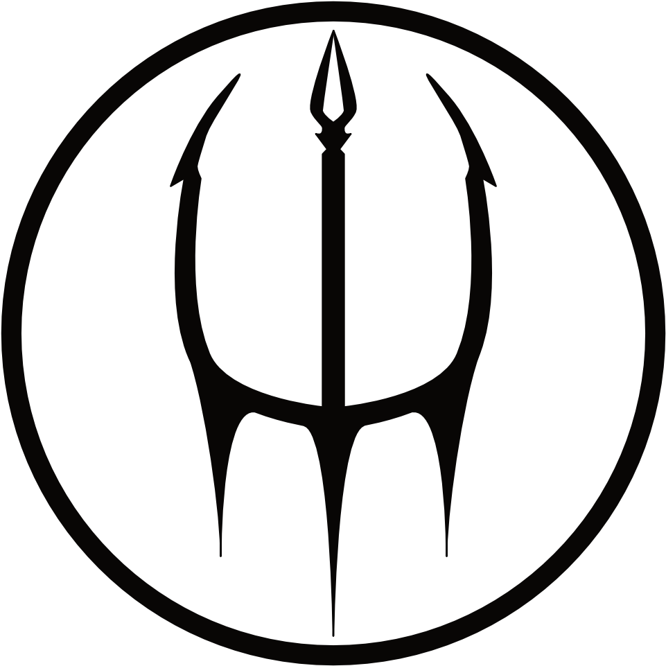 Black Trident Symbol