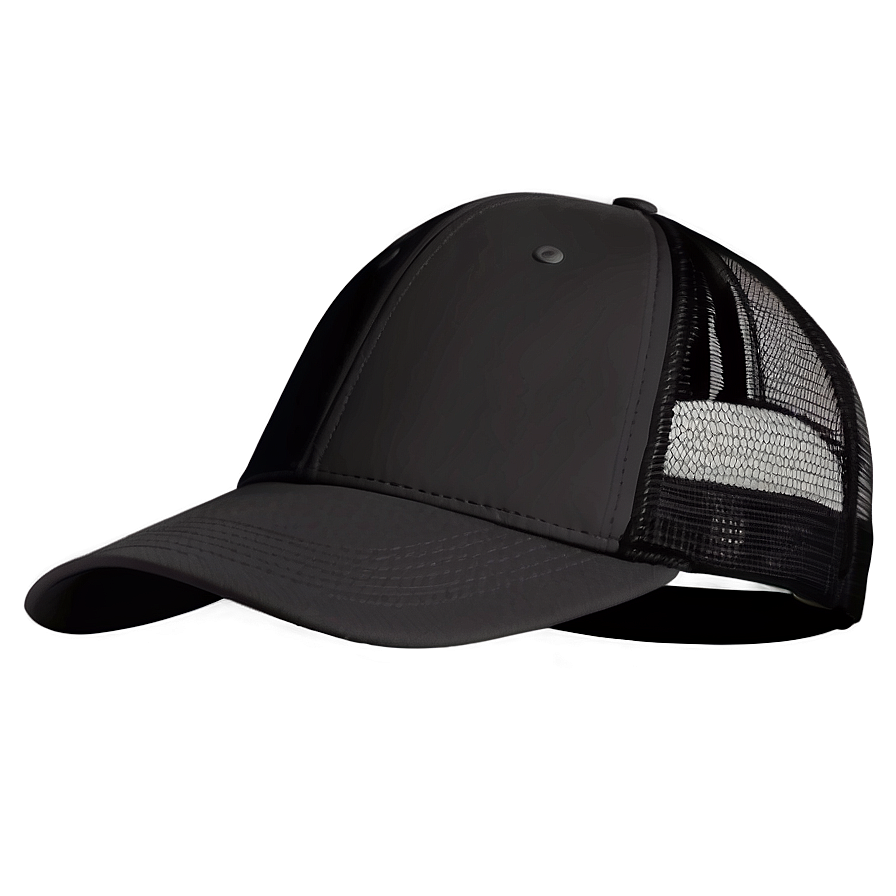 Black Trucker Hat C