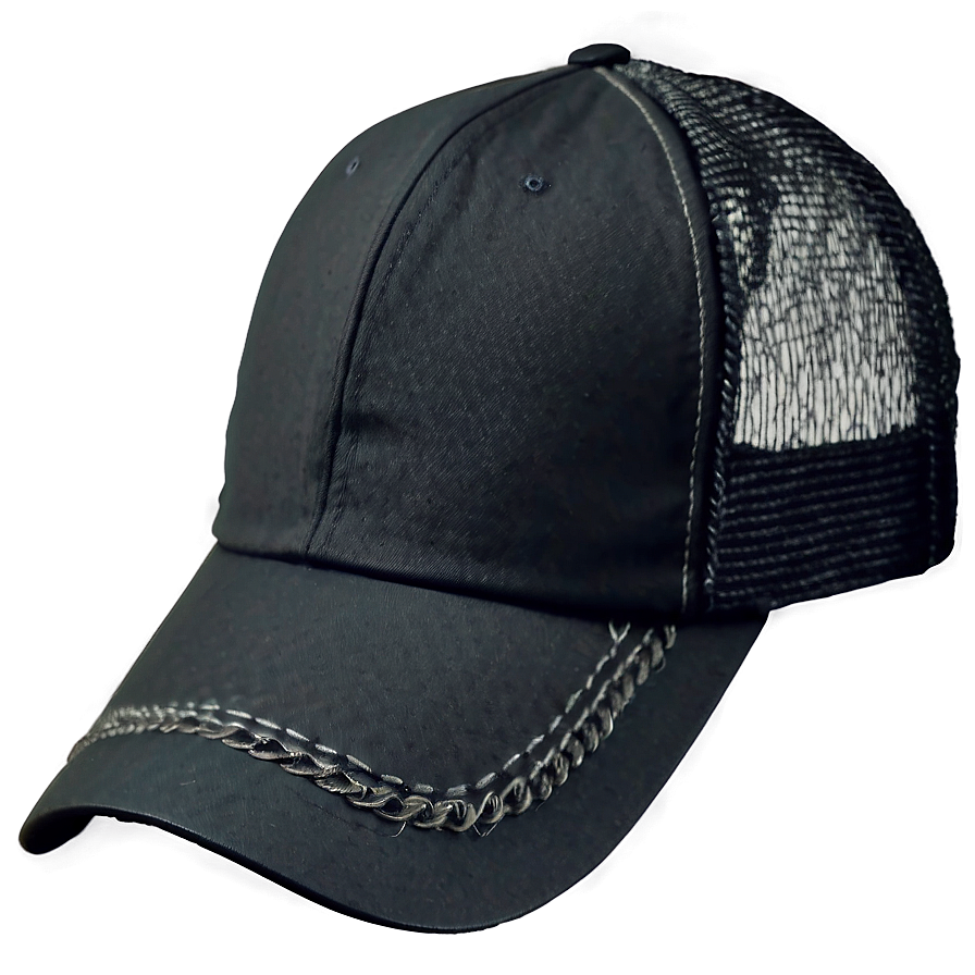 Black Trucker Hat For Women Png 06282024