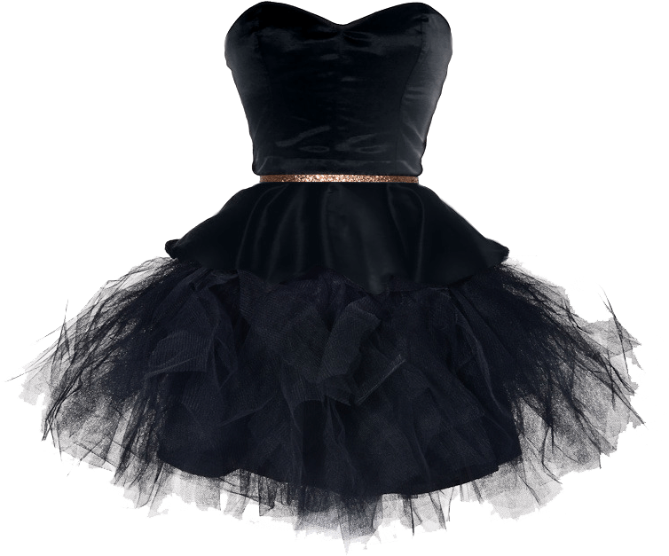 Black Tulle Cocktail Dress