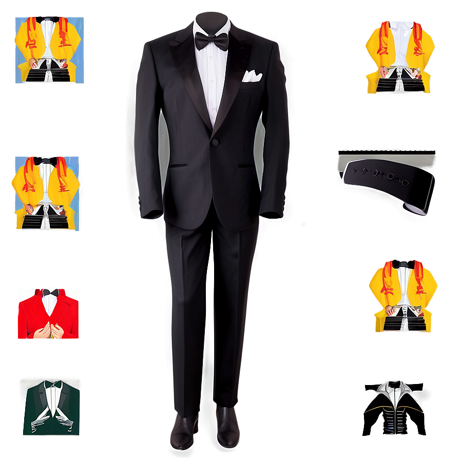 Black Tuxedo Pants Png 06212024